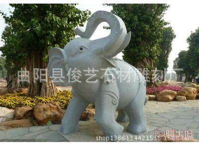 王氏雕刻曲陽縣石雕廠家直銷優(yōu)質(zhì)漢白玉石雕大象吉象如意動物石雕訂做